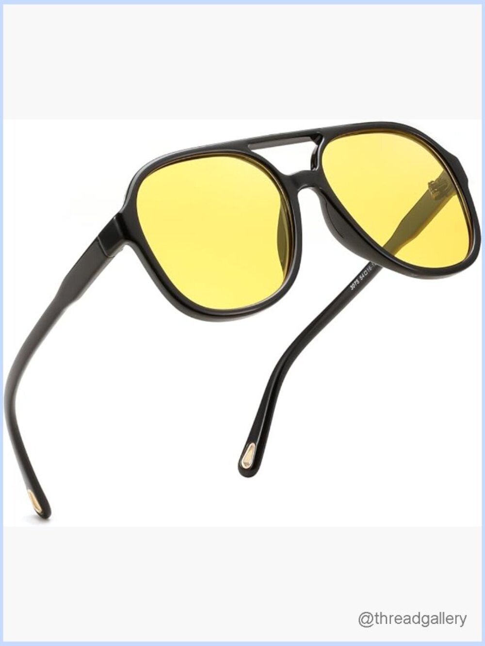 Retro Square Aviator Sunglasses UV400 Protection Full Frame Plastic Polarized